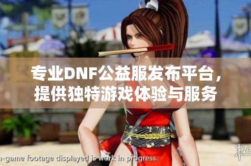 专业DNF公益服发布平台，提供独特游戏体验与服务