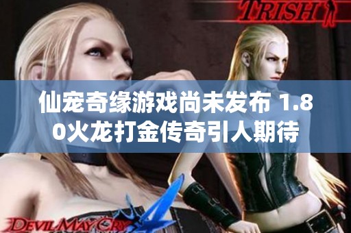仙宠奇缘游戏尚未发布 1.80火龙打金传奇引人期待