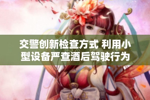 交警创新检查方式 利用小型设备严查酒后驾驶行为