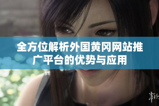 全方位解析外国黄冈网站推广平台的优势与应用