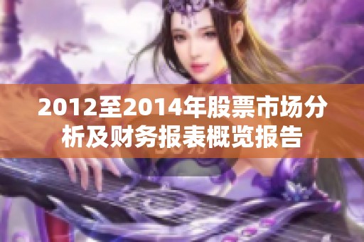 2012至2014年股票市场分析及财务报表概览报告