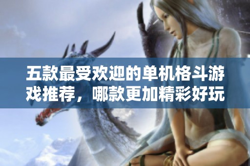 五款最受欢迎的单机格斗游戏推荐，哪款更加精彩好玩