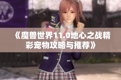 《魔兽世界11.0地心之战精彩宠物攻略与推荐》
