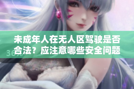 未成年人在无人区驾驶是否合法？应注意哪些安全问题？