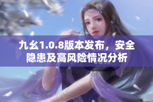 九幺1.0.8版本发布，安全隐患及高风险情况分析