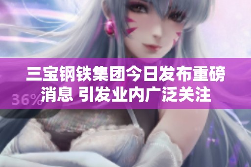 三宝钢铁集团今日发布重磅消息 引发业内广泛关注