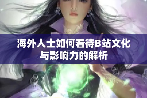海外人士如何看待B站文化与影响力的解析