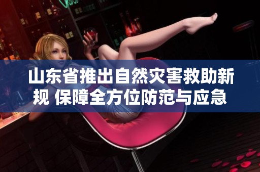 山东省推出自然灾害救助新规 保障全方位防范与应急救援