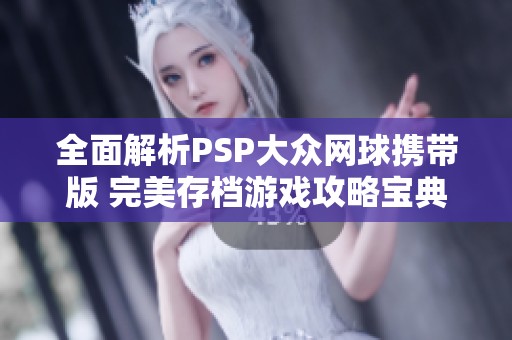 全面解析PSP大众网球携带版 完美存档游戏攻略宝典
